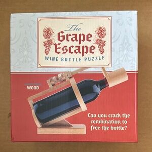 The Grape Escape Wooden Wine Bottle Puzzle